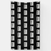 ロゴまたはデザイン | 編集可能なカラーバックグラウンド 横断幕 (縦)