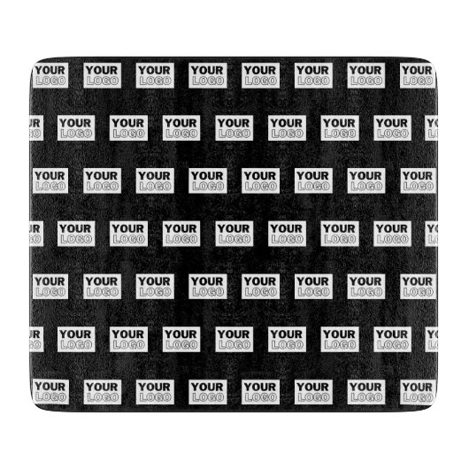 ロゴまたはデザイン |編集可能な色の背景 カッティングボード (正面)