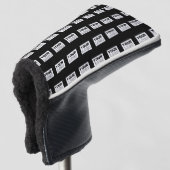 ロゴまたはデザイン |編集可能な色の背景 ゴルフヘッドカバー (3/4 正面)