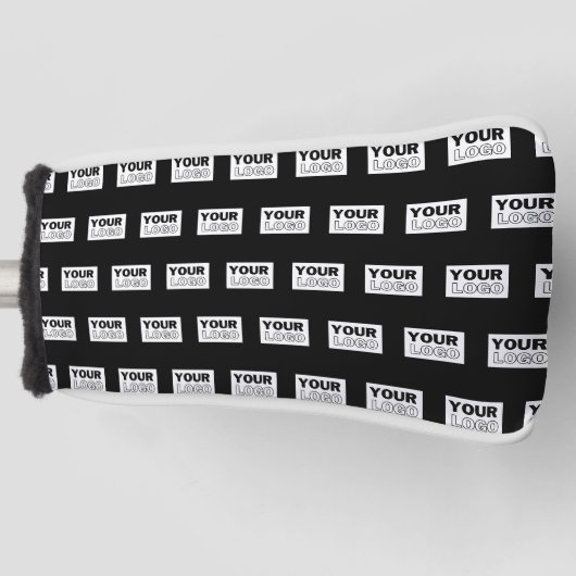 ロゴまたはデザイン |編集可能な色の背景 ゴルフヘッドカバー (正面)