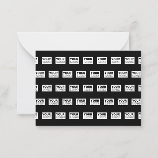 ロゴまたはデザイン |編集可能な色の背景 ノートカード (正面)