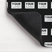 ロゴまたはデザイン |編集可能な色の背景 マウスパッド (コーナー)