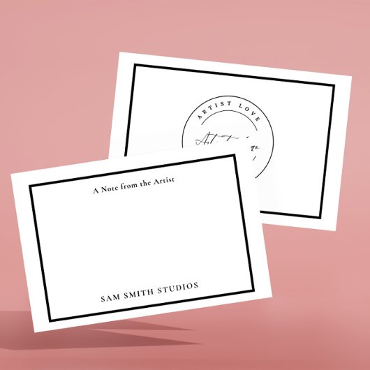 ロゴまたはフォトアーティストのサンキューカードの追加 サンキューカード