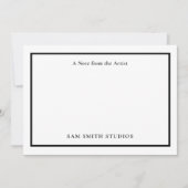 ロゴまたはフォトアーティストのサンキューカードの追加 サンキューカード (正面)