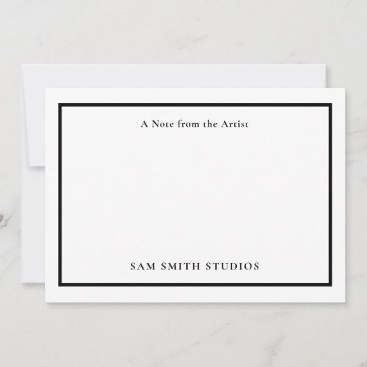 ロゴまたはフォトアーティストのサンキューカードの追加 サンキューカード (正面)