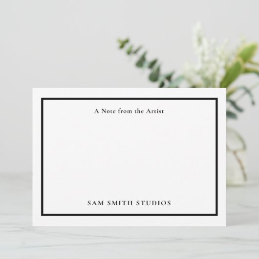 ロゴまたはフォトアーティストのサンキューカードの追加 サンキューカード (スタンド正面)