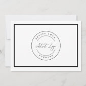 ロゴまたはフォトアーティストのサンキューカードの追加 サンキューカード (裏面)