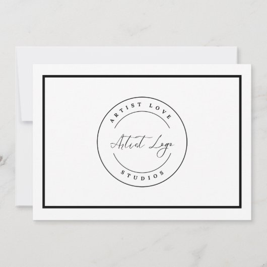 ロゴまたはフォトアーティストのサンキューカードの追加 サンキューカード (裏面)