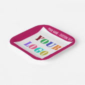 ロゴまたはフォトカスタム文字パーティー紙プレート ペーパープレート (傾斜あり)