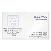 ロゴまたはフォトシンプルプロフェッショナル マグネット名刺 (正面)