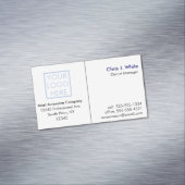 ロゴまたはフォトシンプルプロフェッショナル マグネット名刺 (インサイチュ)