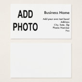 ロゴまたはフォト会社情報名刺の追加 (正面&裏面)