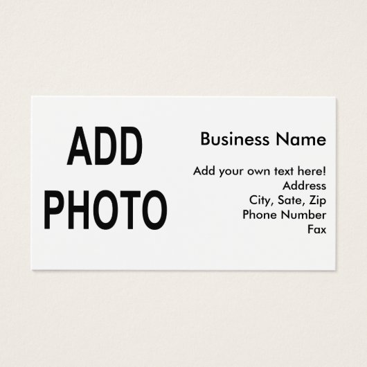 ロゴまたはフォト会社情報名刺の追加 (正面)