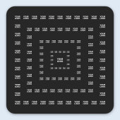ロゴまたは任意のデザイン/イメージ | 正方形パターン スクエアシール