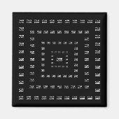 ロゴまたは任意のデザイン/イメージ | 正方形パターン マグネット (正面)