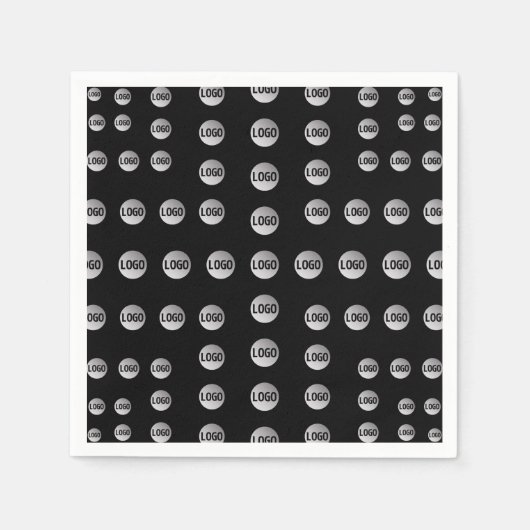 ロゴまたは任意の画像 | パターユニークン スタンダードカクテルナプキン (正面)