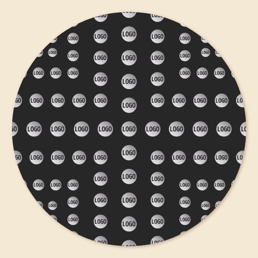 ロゴまたは任意の画像 | パターユニークン ラウンドシール