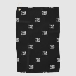 ロゴまたは任意の画像 | 対角線ストライプ線 ゴルフタオル