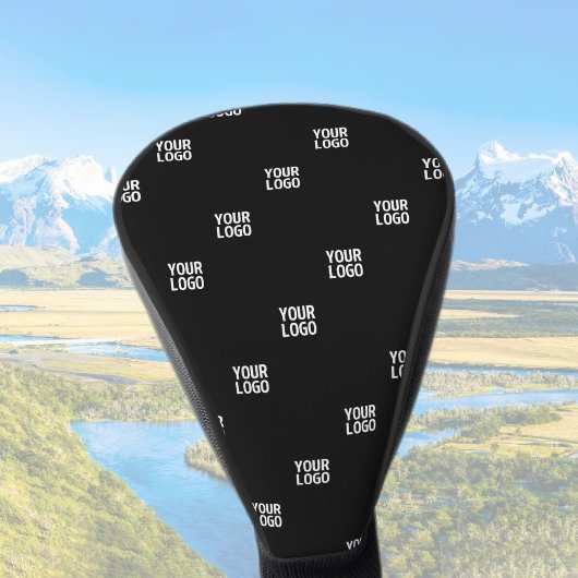 ロゴまたは任意の画像 | 対角線ストライプ線 ゴルフヘッドカバー
