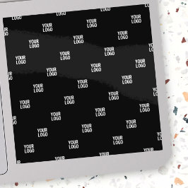 ロゴまたは任意の画像 | 対角線ストライプ線 シール