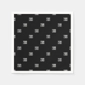 ロゴまたは任意の画像 | 対角線ストライプ線 スタンダードカクテルナプキン (正面)