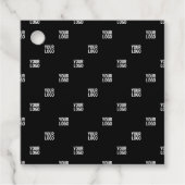 ロゴまたは任意の画像 | 対角線ストライプ線 フェイバータグ (正面)