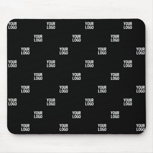 ロゴまたは任意の画像 | 対角線ストライプ線 マウスパッド (正面)