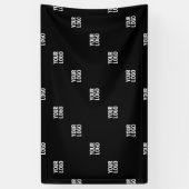 ロゴまたは任意の画像 | 対角線ストライプ線 横断幕 (縦)