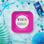 ロゴまたは写真と文字カスタム紙プレート ペーパープレート (パーティー)