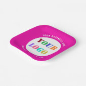 ロゴまたは写真と文字カスタム紙プレート ペーパープレート (傾斜あり)