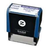 ロゴまたは写真の名前アドレスのインク入力スタンプ セルフインキングスタンプ (商品)