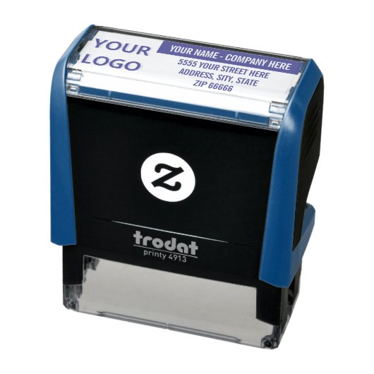 ロゴまたは写真の名前アドレスのインク入力スタンプ セルフインキングスタンプ (商品)