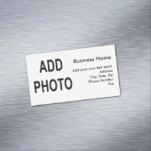 ロゴまたは写真の追加、ビジネス情報 マグネット名刺 (インサイチュ)