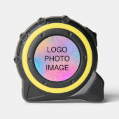 ロゴまたは写真を追加(幅1-in x 16-ft黄色) メジャー (正面)