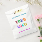 ロゴまたは写真カスタムテキスト フェイバーバッグの例 フェイバーバッグ (封をした状態)