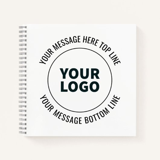 ロゴまたは画像に簡単に置き換えられます ノートブック (正面)