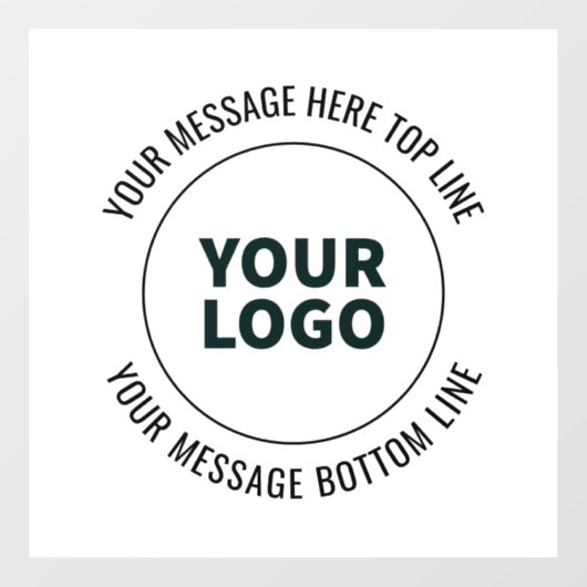 ロゴまたは画像に簡単に置き換え可能 ウィンドウサイン (シート)