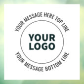 ロゴまたは画像に簡単に置き換え可能 ウィンドウサイン (シート3)