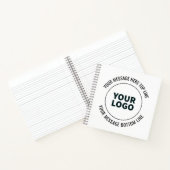 ロゴまたは画像に簡単に置き換え可能 ノートブック (内部)