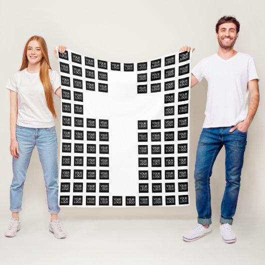 ロゴまたは画像のエフスを含むクロスパターンの作成 フリースブランケット (インサイチュ)