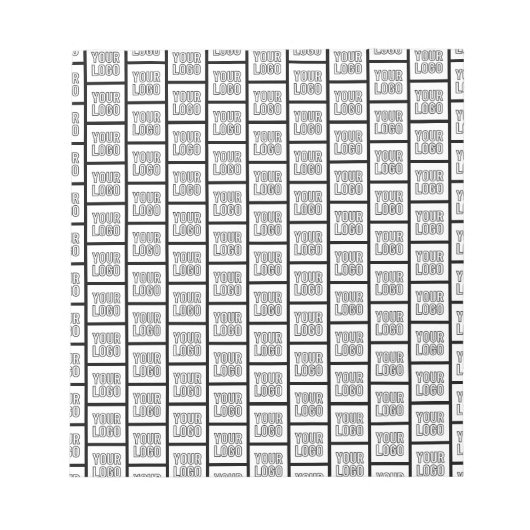 ロゴまたは画像のリピートパターン ノートパッド (正面)
