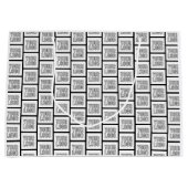 ロゴまたは画像のリピートパターン ラージペーパーバッグ (正面)