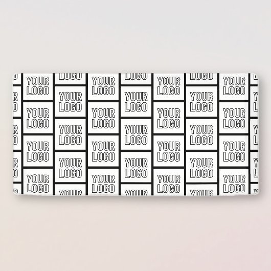 ロゴまたは画像のリピートパターン 横断幕