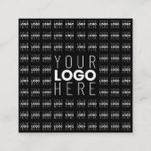 ロゴまたは画像タイル模様の大きな中央のロゴ エンクロージャーカード (正面)