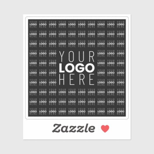 ロゴまたは画像タイル模様の大きな中央のロゴ シール (シート)