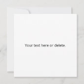 ロゴまたは画像タイル模様の大きな中央のロゴ ノートカード (裏面)