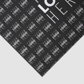 ロゴまたは画像タイル模様の大きな中央のロゴ 薄葉紙 (詳細)