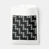 ロゴまたは画像 | ジグザグパターン（2枚の画像） フェイバーバッグ (正面)