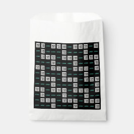 ロゴまたは画像 | ジグザグパターン（2枚の画像） フェイバーバッグ