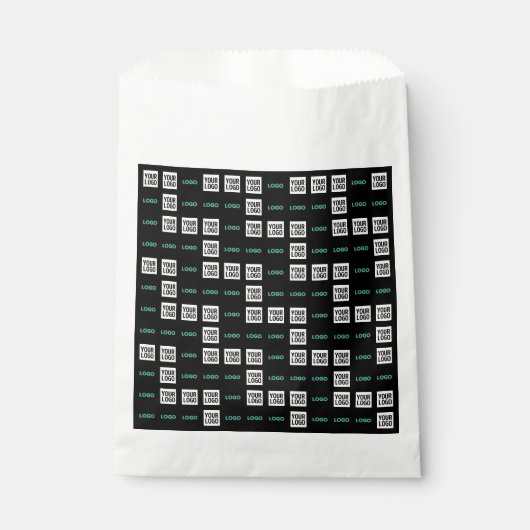 ロゴまたは画像 | ジグザグパターン（2枚の画像） フェイバーバッグ (正面)